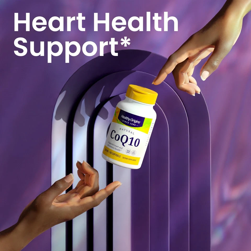 Убихинон Healthy Origins Coq10 30 штук натуральная энергия поддержка сердца эластичный... - Изображение 4 из 4