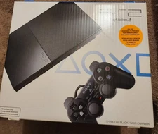 NEW/FACTORY SEALED - Playstation 2 PS2 Slim Console SCPH-90001 (Charcoal Black)