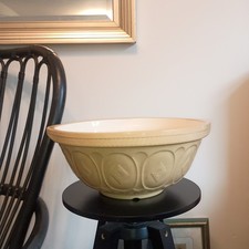 Vtg 6's TG Green's XL 13&rdquo; Gripstand Mixing Bowl Earthenware Baking England