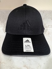 Adidas Men  s Aeroready Sm/Med Stretch Fit Breathable, Baseball Cap. NWT L/XL