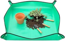 1 Pack PE Plant Transplanting Mat Thickened Waterproof Potting Tray Foldable