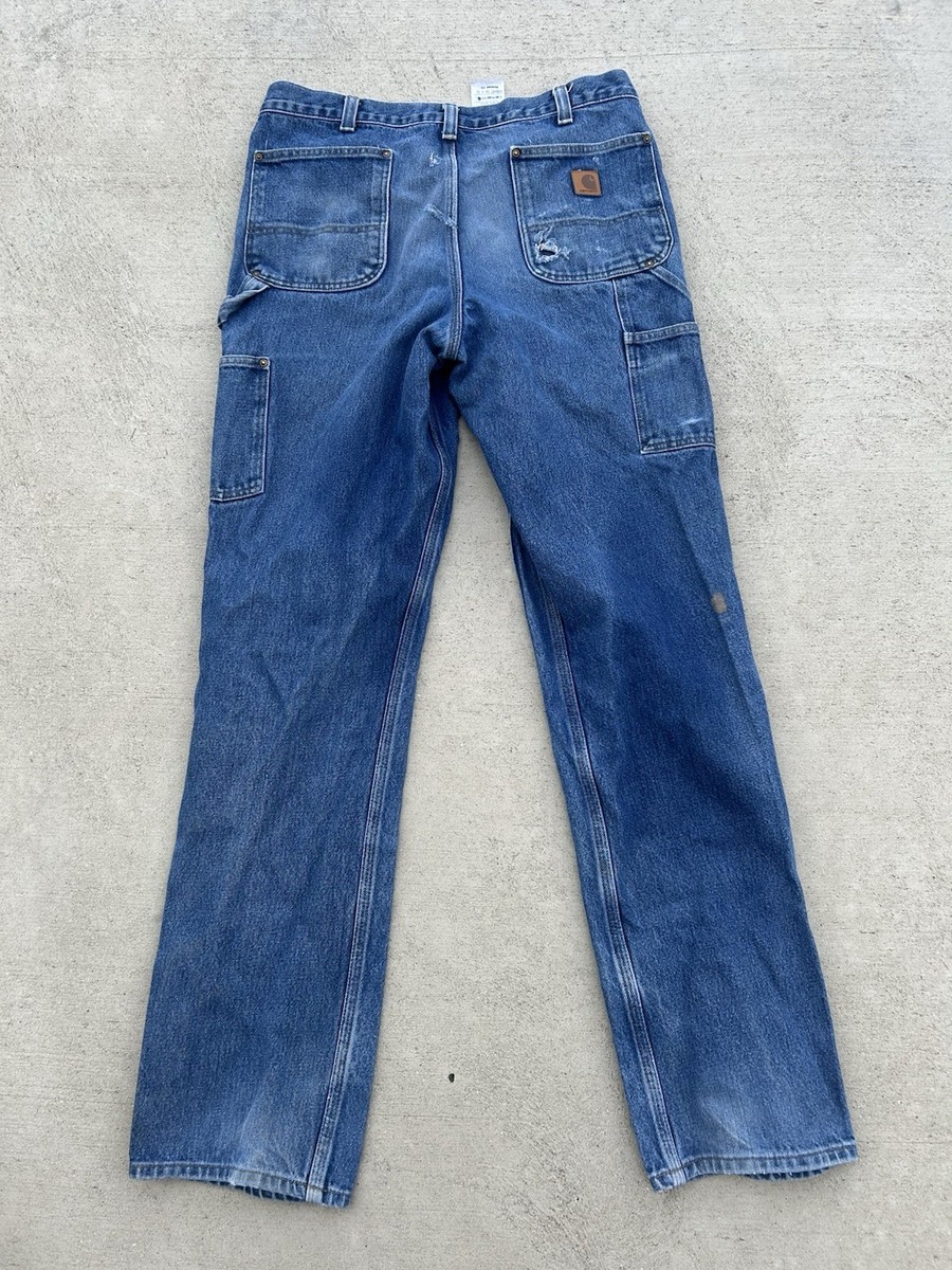 Men's CARHARTT #101609-415 Relaxed Fit DENIM Logger Carpenter
