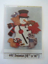 Snowman Animals Wall Hanging Page 1-6 18" x 14"
