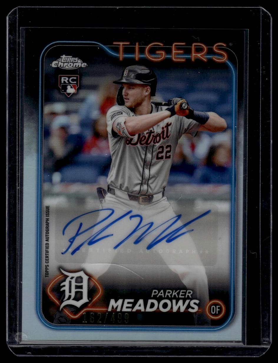 2024 Topps Chrome Update #AC-PM Parker Meadows Autographs Refractors #/499