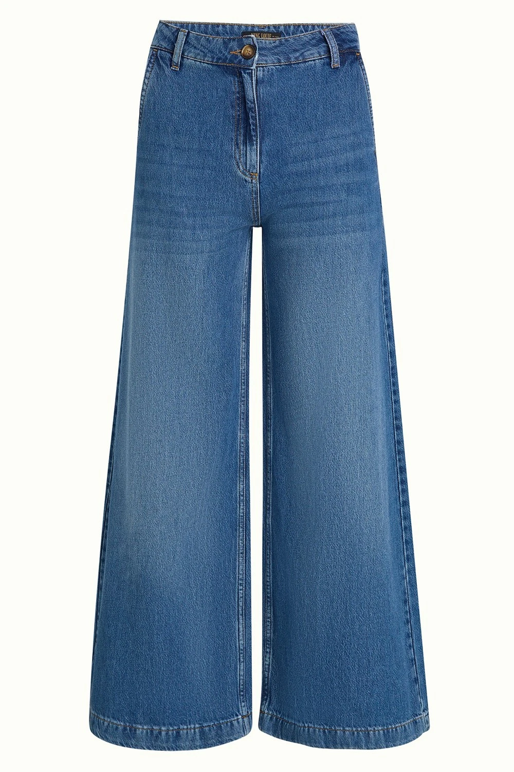 King Louie Peppa 10076 Women's Trousers Palace Stone High Waist Zip Bottom 37 CM