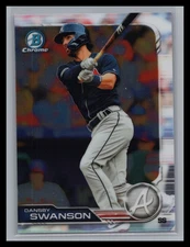 2019 Bowman Chrome #14 Dansby Swanson Base Set Card Atlanta Braves