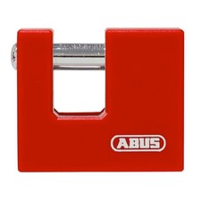 Abus 868/80 Vorhangschloss Vorhängeschloss Monoblock Massiv Stahl Rot