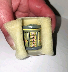 Dollhouse Wooden Hand Painted Jewelry Box Many Opening Drawers & Doors 1/12