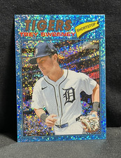 2026 Topps Heritage Trey Sweeney Tigers #203 Blue Sparkle SP