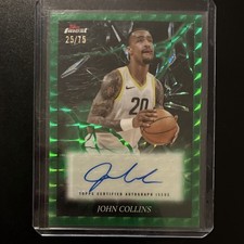 John Collins Autograph Green Geometric Refractor Topps 2024/25 Finest #ES-JC /75