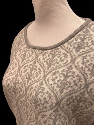 Sundance Verena Pullover Sweater Paisley Arabesque Merino Wool Blend S