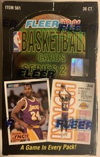 Fleer 1993-1994 Series 2 Factory Sealed  NBA Box 36 Packs Vintage Jordan  Era