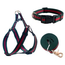 Premium and Stylish Dog Collar Harness and LeashSoft Comfortable Chest Adjust...