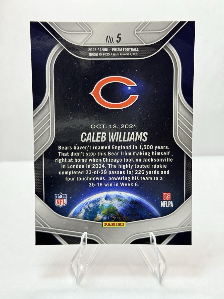 2025 NFL Prizm Caleb Williams Global Reach #5 | eBay