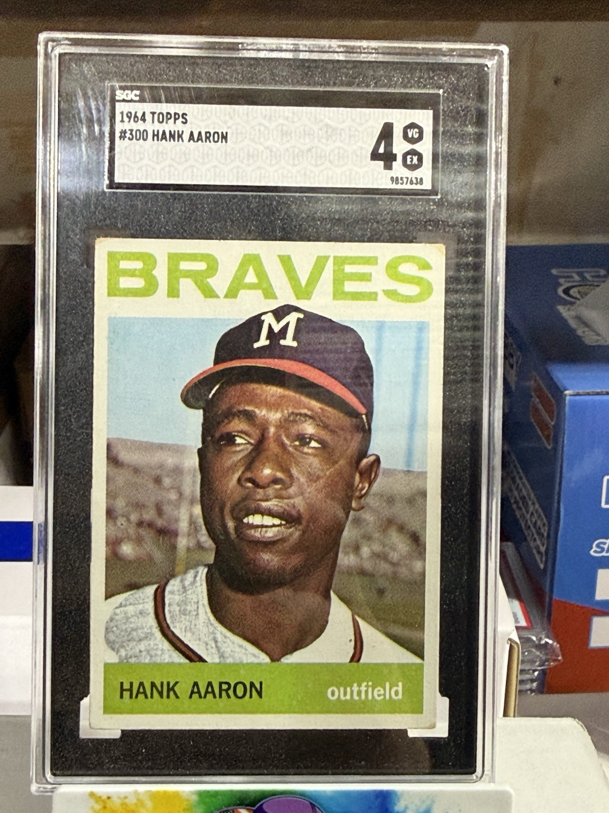1964 Topps Hank Aaron #300 SGC Graded 4 VG/EX