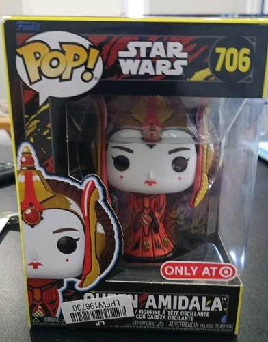 Funko Pop! Vinyl Star Wars Queen Amidala OnlyAtTarget #706 Exclusive New In Box