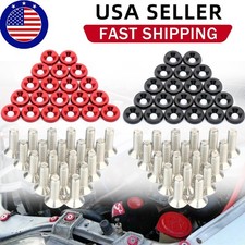 40pcs Jdm Billet Aluminum Fender Bumper Washer Bolt Engine Bay Dress Up Kit