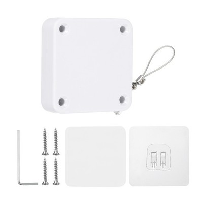 Punch-Free 800g Automatic Sliding Screen Door Closer, White *vv