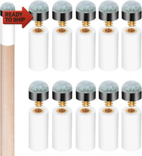Bremorou 10 Sets Cue Tips for Pool Stick Billiard Cues Tips Replacement Kit Wit