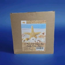 Shadow Box Display Frame Black 8" x 8" Cork Back Linen Display Pins