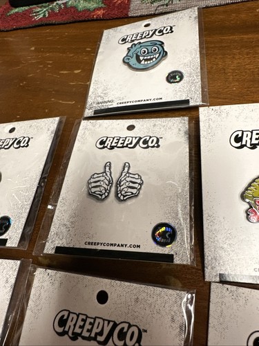 Creepy Co Horror Enamel Pin Lot David Lynch Gitd Classic Style NIB Halloween HTF - Picture 6 of 10