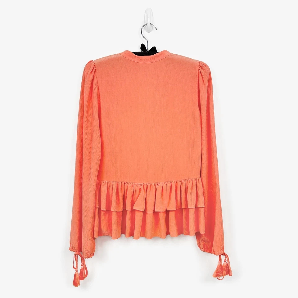 Top Tularosa Savannah Talla S Salmón Naranja Mezcla Modal Fluido Boho Chic Revolve Foto 2 de 4