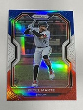 2021 Prizm Baseball Red White & Blue Prizm - Ketel Marte - Arizona Diamondbacks