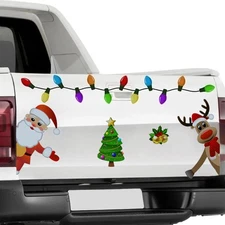 Reflective Christmas Car Magnets Set, Christmas Decals Refrigerator Magnets B...