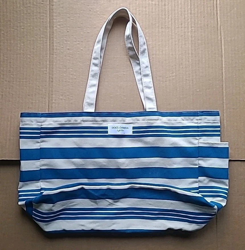 Dolce&Gabbana Striped Canvas Exterior Bags & Handbags for Women