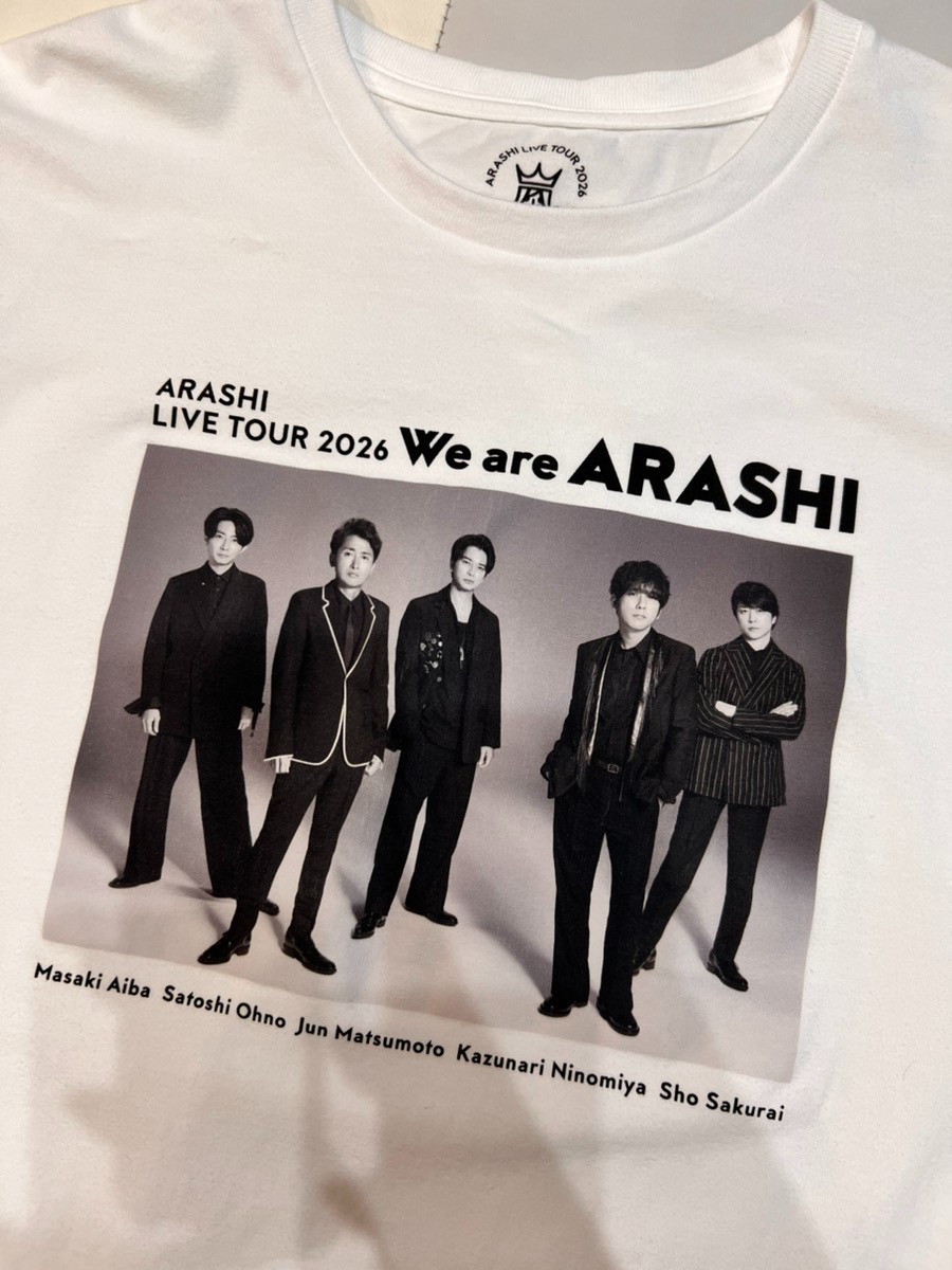 ARASHI LIVE TOUR 2026 Tシャツ ARASHI LIVE TOUR 2026 We are ARASHI Final Limited Official Goods
