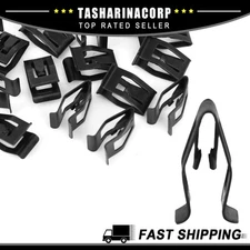 Universal Piece of 20 Black Car Dash Dashboard Console Trim Metal Retainer Clip