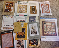 Vintage Needlepoint 12 Days of Christmas more Embroidery Patterns lot of 14