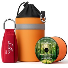 Arborist Throw Line Kit, 166ft Polyester Rope, 11Oz Weight Bag, Tree Trimming