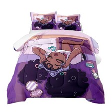 African American Black Girl Comforter Set Twin Size, Black Girls Magic Duvet ...