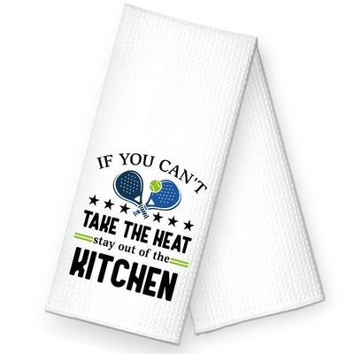 If You Can't Take The Heat Stay Out of The Kitchen Kitchen Towel Funny Pickle...