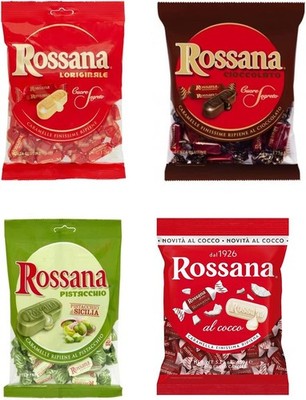 Testpaket Rossana Cocco Pistacchio Bonbons 4 Packungen+Polpa