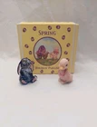Fenton Holiday Parade Spring Burmese Duckling Violet Lop-Eared Bunny W/Box