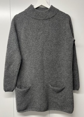 Hallhuber Jumper Dress Grey Wool Cashmere Blend Womens XL