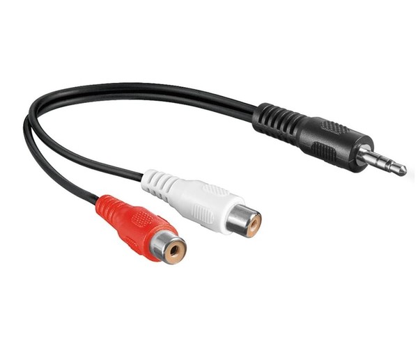 Dinic Audioadapter 3,5Mm Stereoklinke Auf 2X Cinch Buchse, 0,20M, #1907286-image
