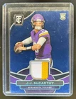 2024 Totally Certified JJ McCarthy Mirror Blue Rookie RC Patch #/75 Vikings