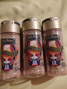 3 McCormick Harry Potter Finishing Sugar BUTTERBEER Limited Edition 2.93 Oz Ea.