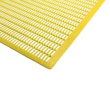 Absperrgitter für Liebig Beuten Rundgitter gelb Kunststoff 478 x 378 mm