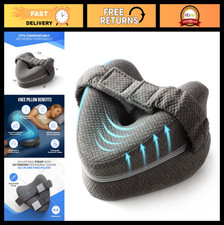 Memory Foam Knee Pillow for Side Sleepers Hip Pain with Adjustable Strap - Betwe