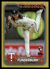 2024 Topps Gold Foil Kody Funderburk Rookie Minnesota Twins #538