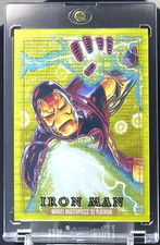 ( /92 ) Iron Man 2024 Marvel Masterpieces 92 Platinum #38 Seismic Gold Avengers
