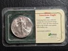 2002 BU $1.00 American Eagle  Silver Dollar, Littleton Holder