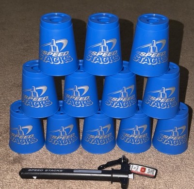 Speed Stacks 12 Official WSSA Sport BLUE Stacking SO Cups