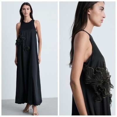 MANGO Maxi Flower Dress, Size M