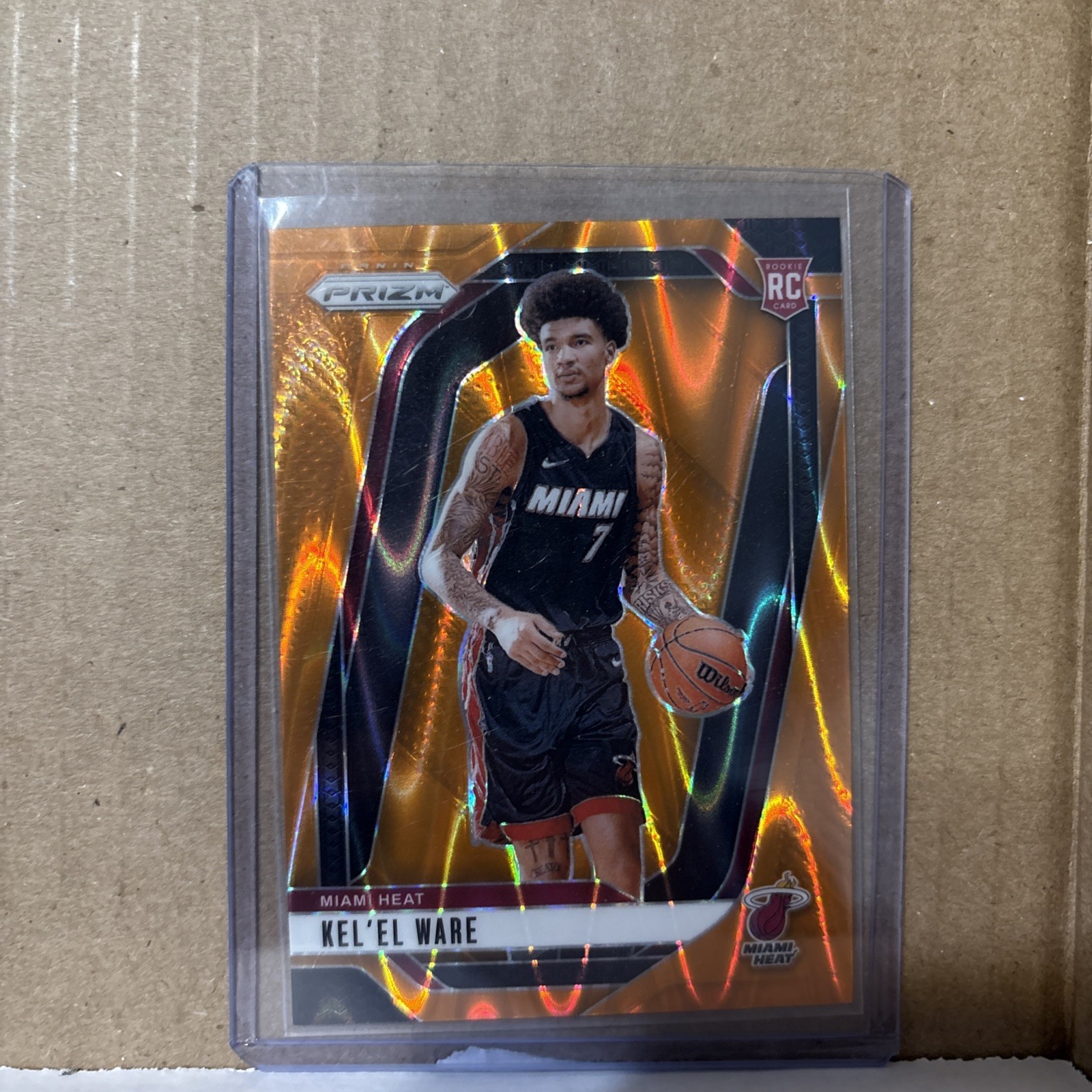 Panini Prizm 2024-25 Kel'el Ware #248 RC Rookie Card Orange Seismic #/199