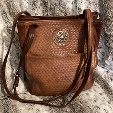 Hand-Tooled Genuine Leather Shoulder Bag